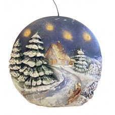 Candle Winter Forest Disc Α