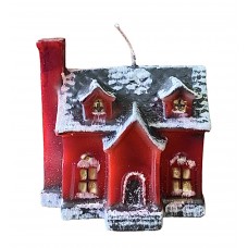 CHRISTMAS HOUSE CANDLE 13Χ9Χ13CM.